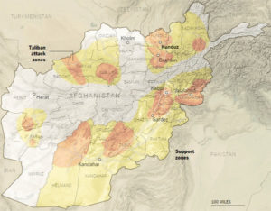 Taliban presence Afhanistan 2015 NYT